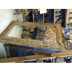 Lustro z drewna tekowego  140x80cm